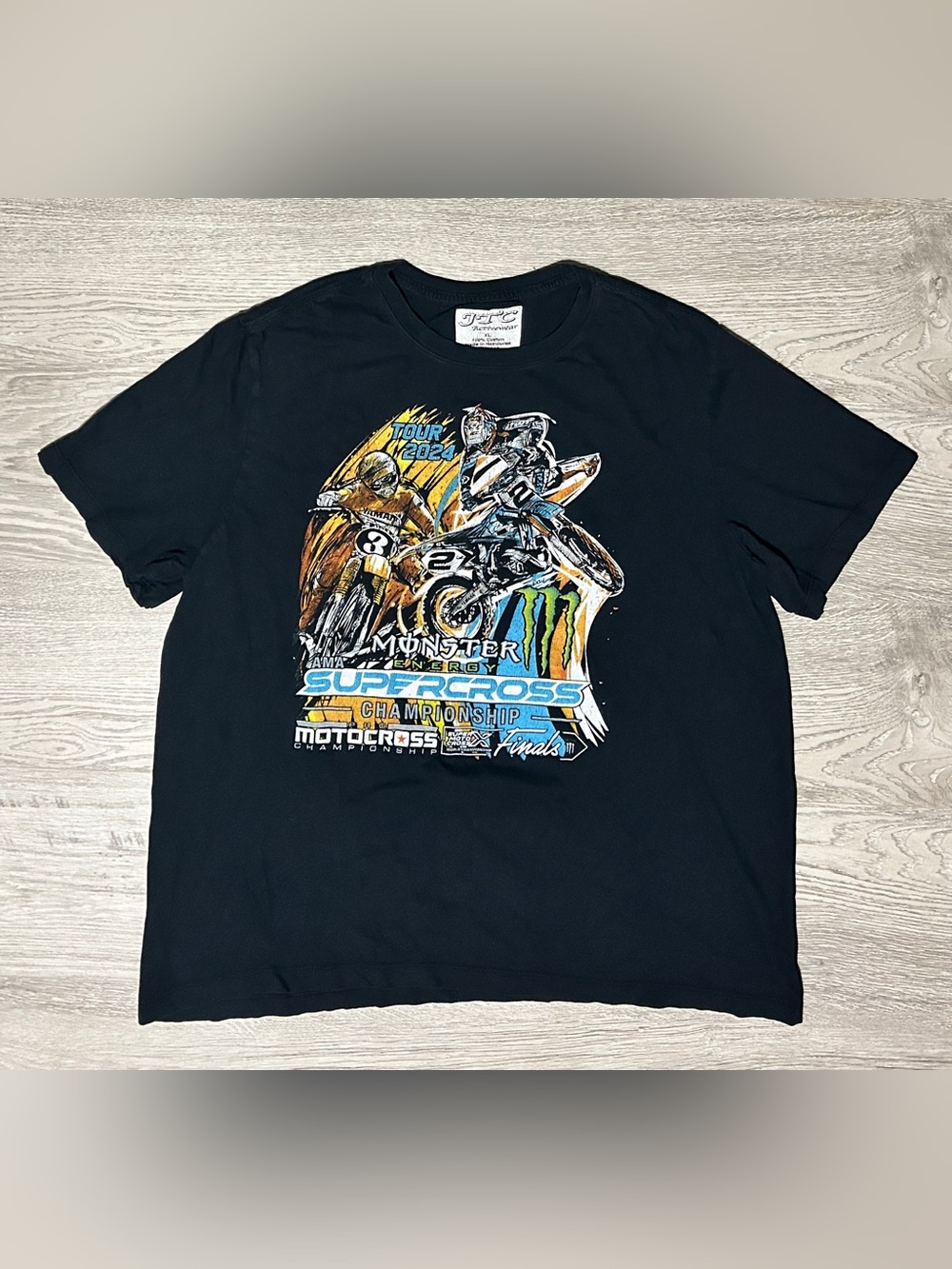 Monster Energy 2024 Supercross Championship Black Graphic T-Shirt